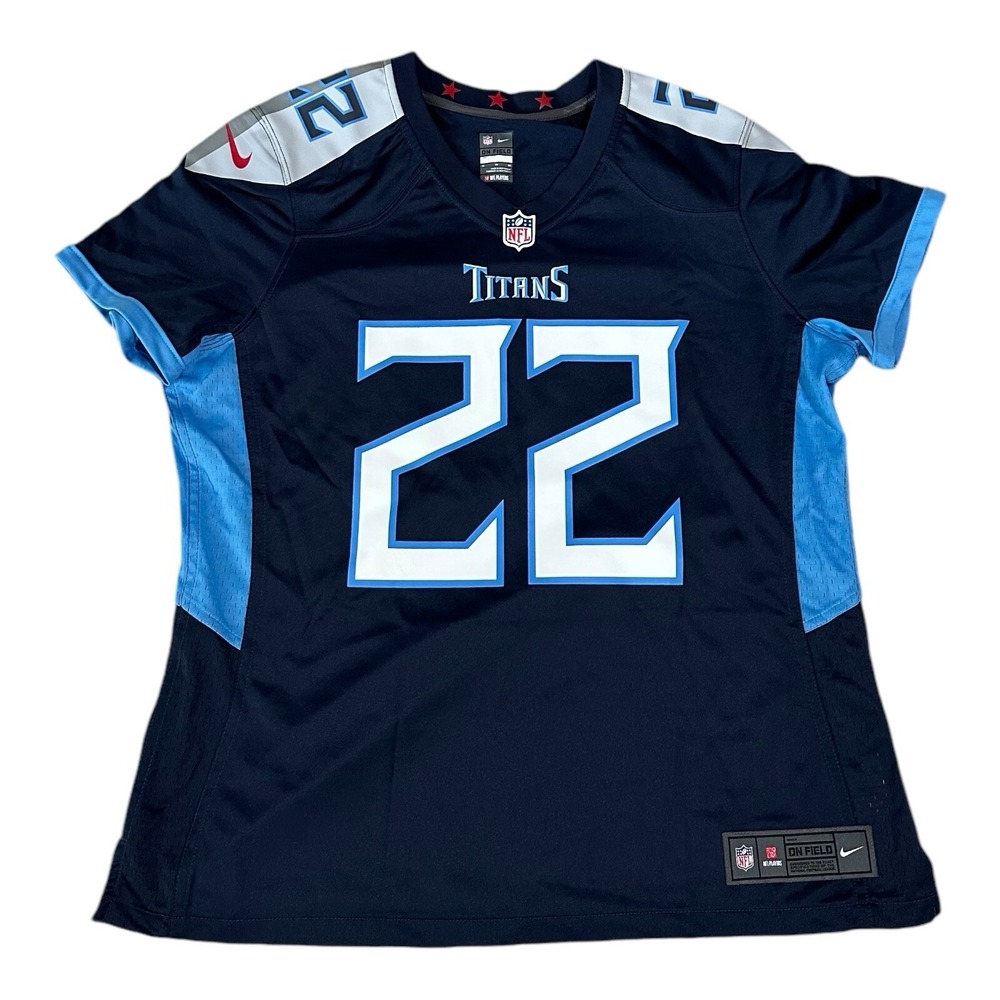 New Nike #22 Henry Tennessee Titans NFL Women Jersey Size XL Blue New With Tags